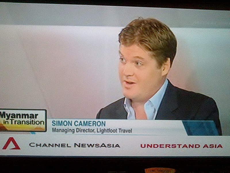 Simon Cameron Gives Myanmar Interview Live on Channel News Asia.